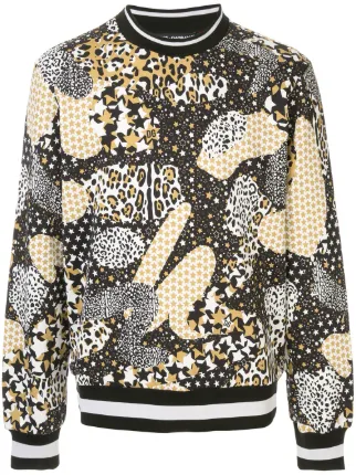 leopard star sweatshirt