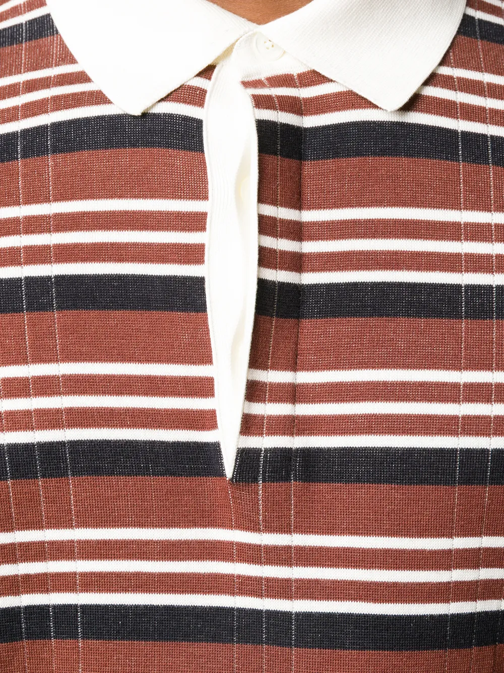 Zegna Gestreept poloshirt Bruin