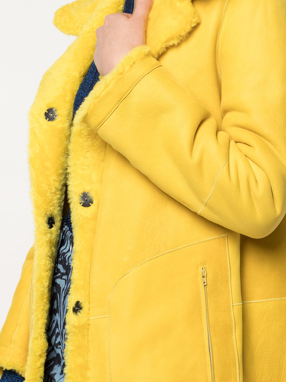 фото Sylvie schimmel однобортное пальто с флисовой подкладкой