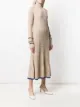 Jil Sander платье миди в рубчик с высоким воротником