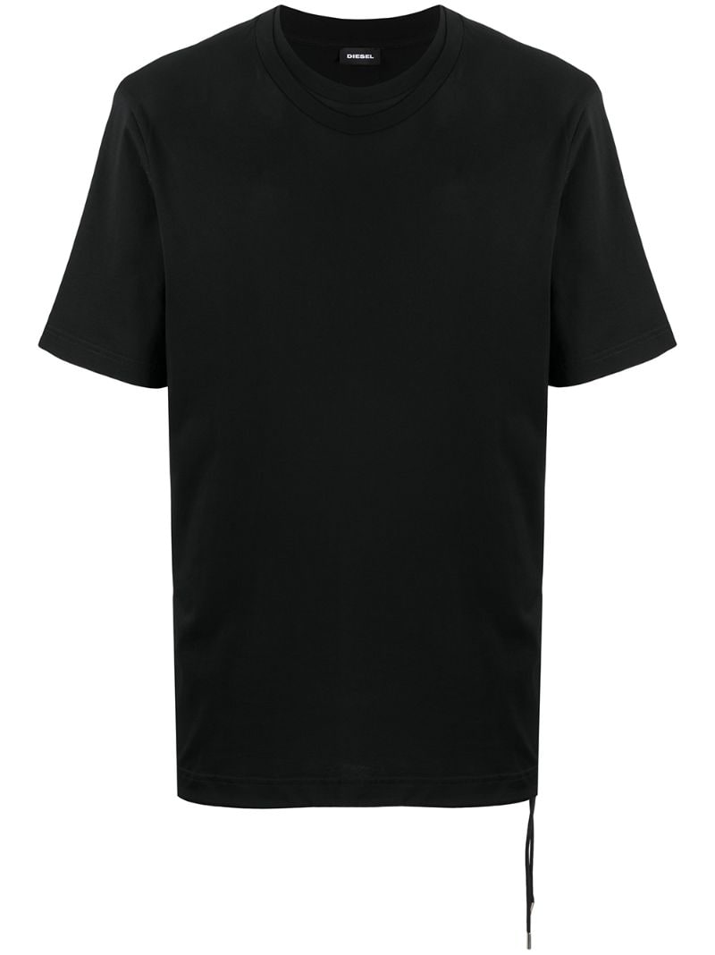 Diesel Short-sleeve Fitted T-shirt In Black