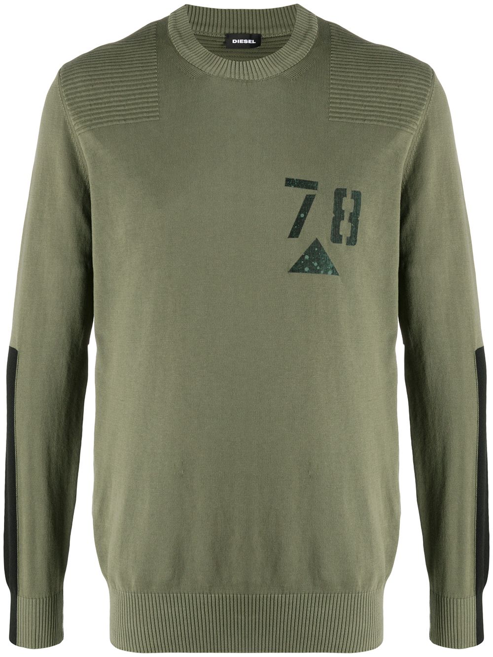 Diesel K-pachy Military Jumper In Green