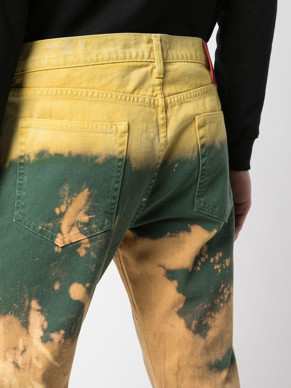 фото 424 джинсы скинни с эффектом разбрызганной краски