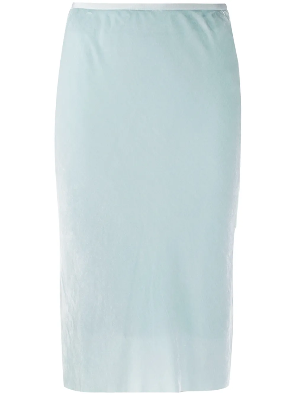 Helmut Lang falda tubo de tiro alto texturizada | azul | Image 1
