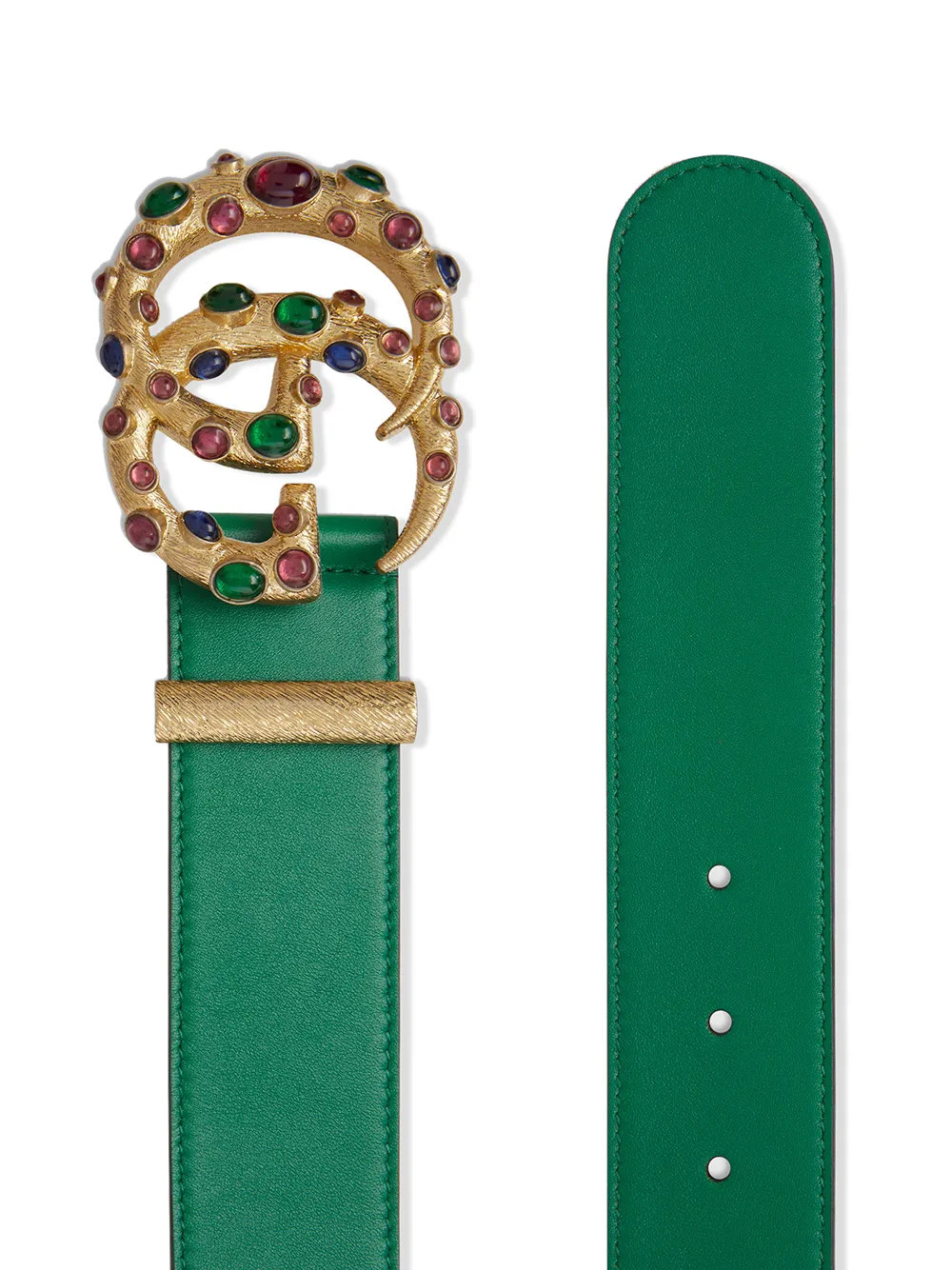 Gucci Embellished GG Buckle Belt Farfetch