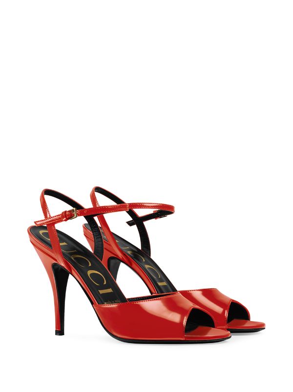 gucci peep toe sandals