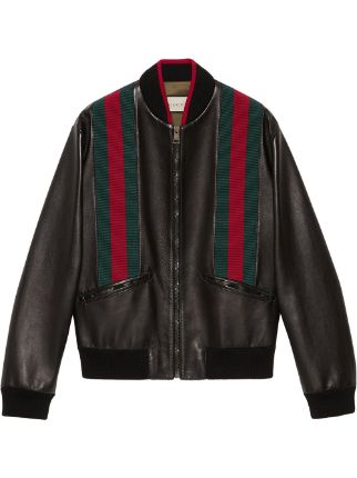 Gucci Web Stripe Bomber Jacket - Farfetch
