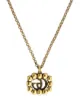 Gucci embellished Double G necklace
