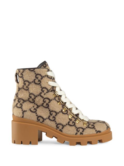 gucci print timberland boots