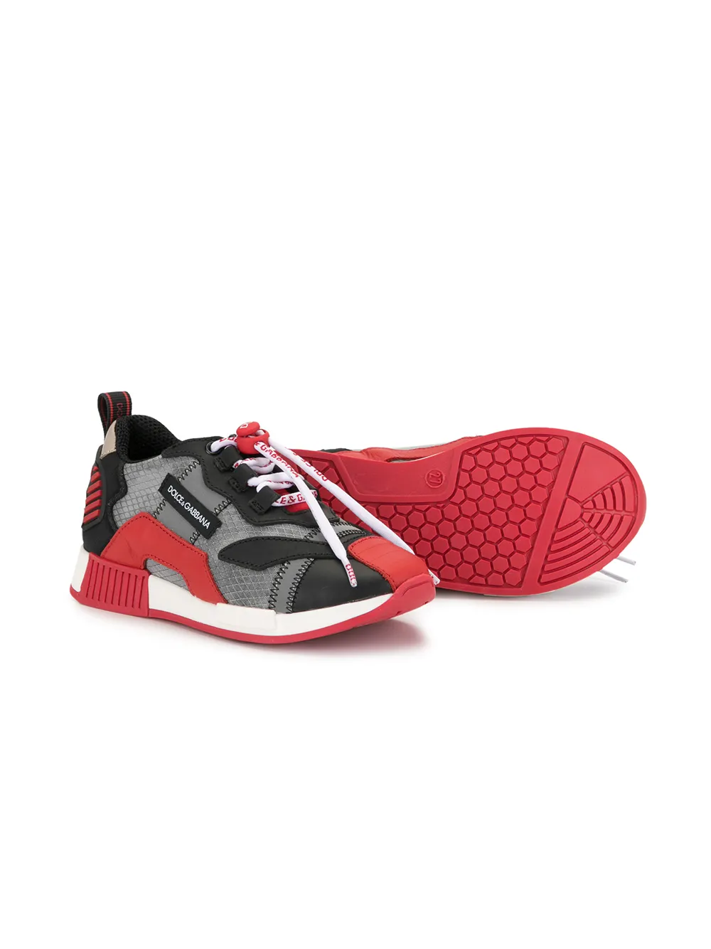 Immagine 2 di Dolce & Gabbana Kids Sneakers con pannelli a contrasto