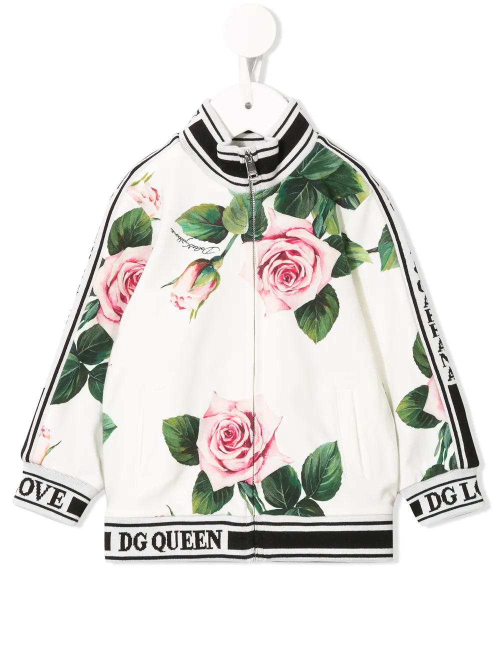 DOLCE & GABBANA ROSE PRINT TRACKSUIT SET