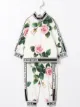 الصورة 2 من Dolce & Gabbana Kids طقم رياضي بطبعة ورد