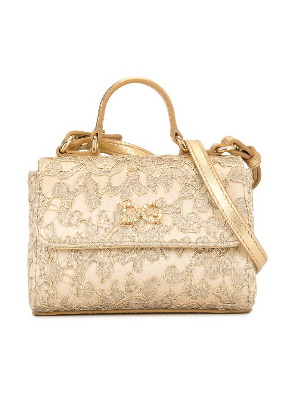 dolce and gabbana gold bag