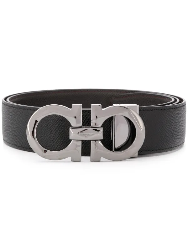 Reversible and adjustable Gancini belt, Belts, Men's