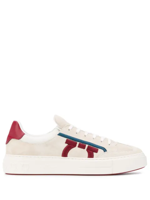 Ferragamo Gancini embroidered sneakers