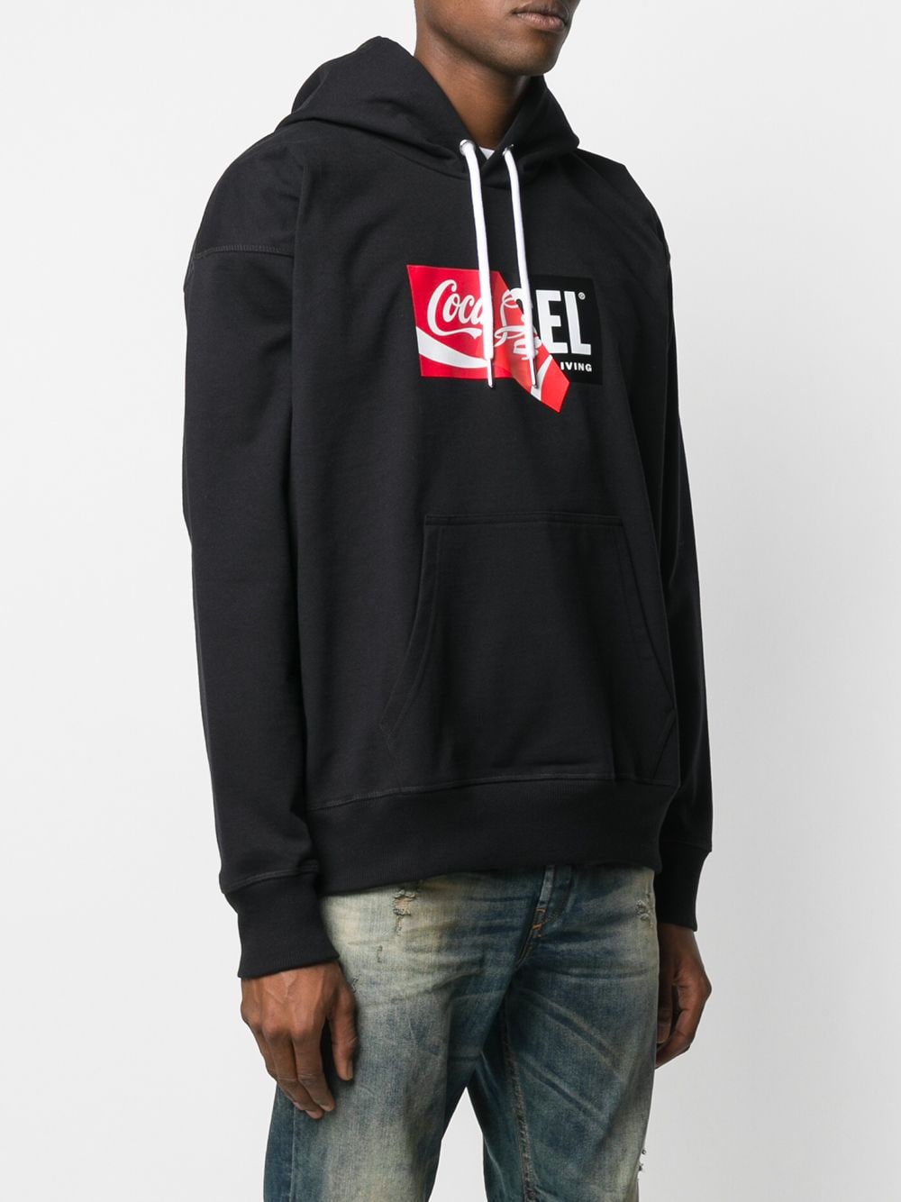 Diesel x Coca cola Logo Stamp Hoodie Farfetch