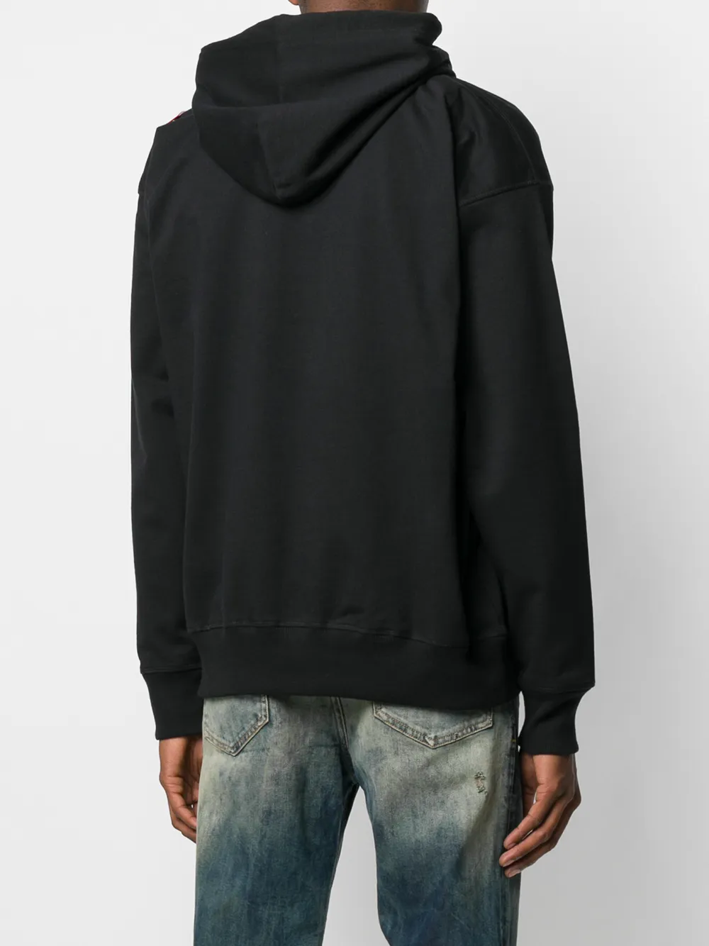 Diesel Hoodie met logo Zwart