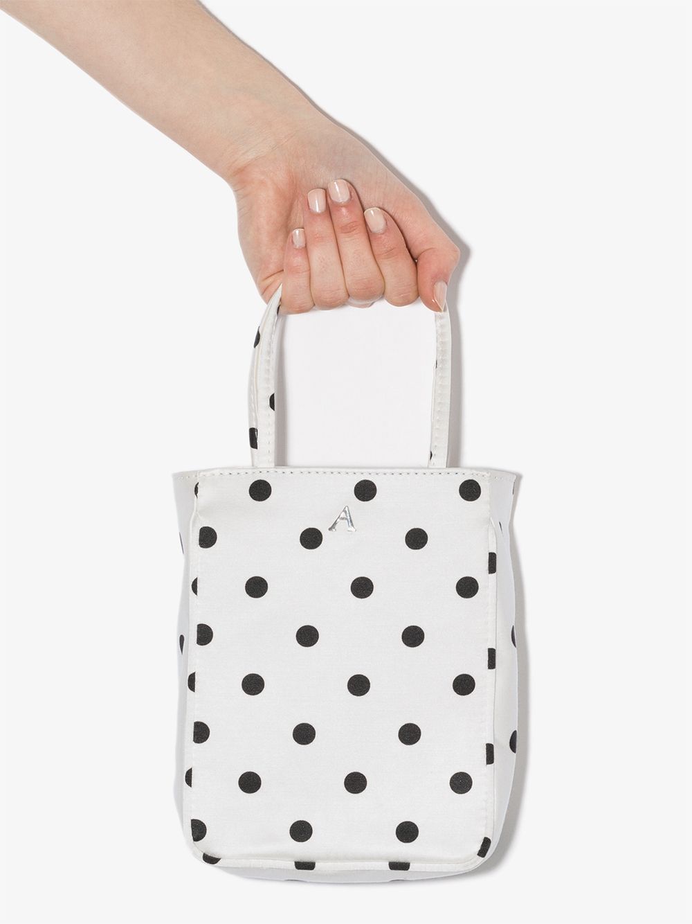 фото Ashley williams kate polka-dot silk tote