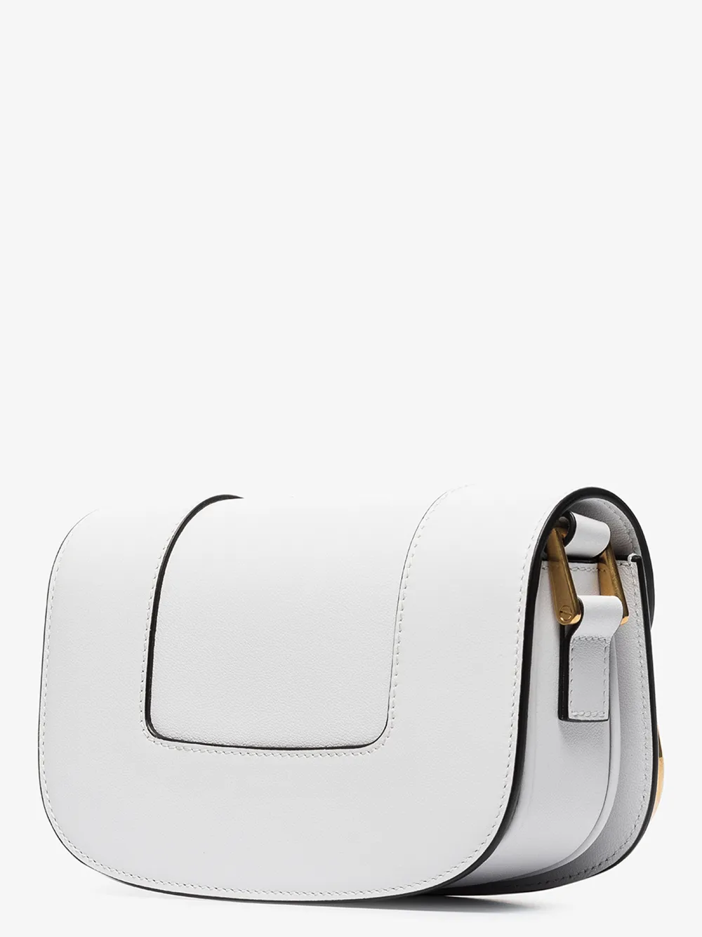 VALENTINO WHITE GARAVANI SUPERVEE VLOGO LEATHER SHOULDER BAG,TW0B0G45ZXL14693350