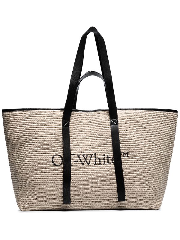 off white beach bag