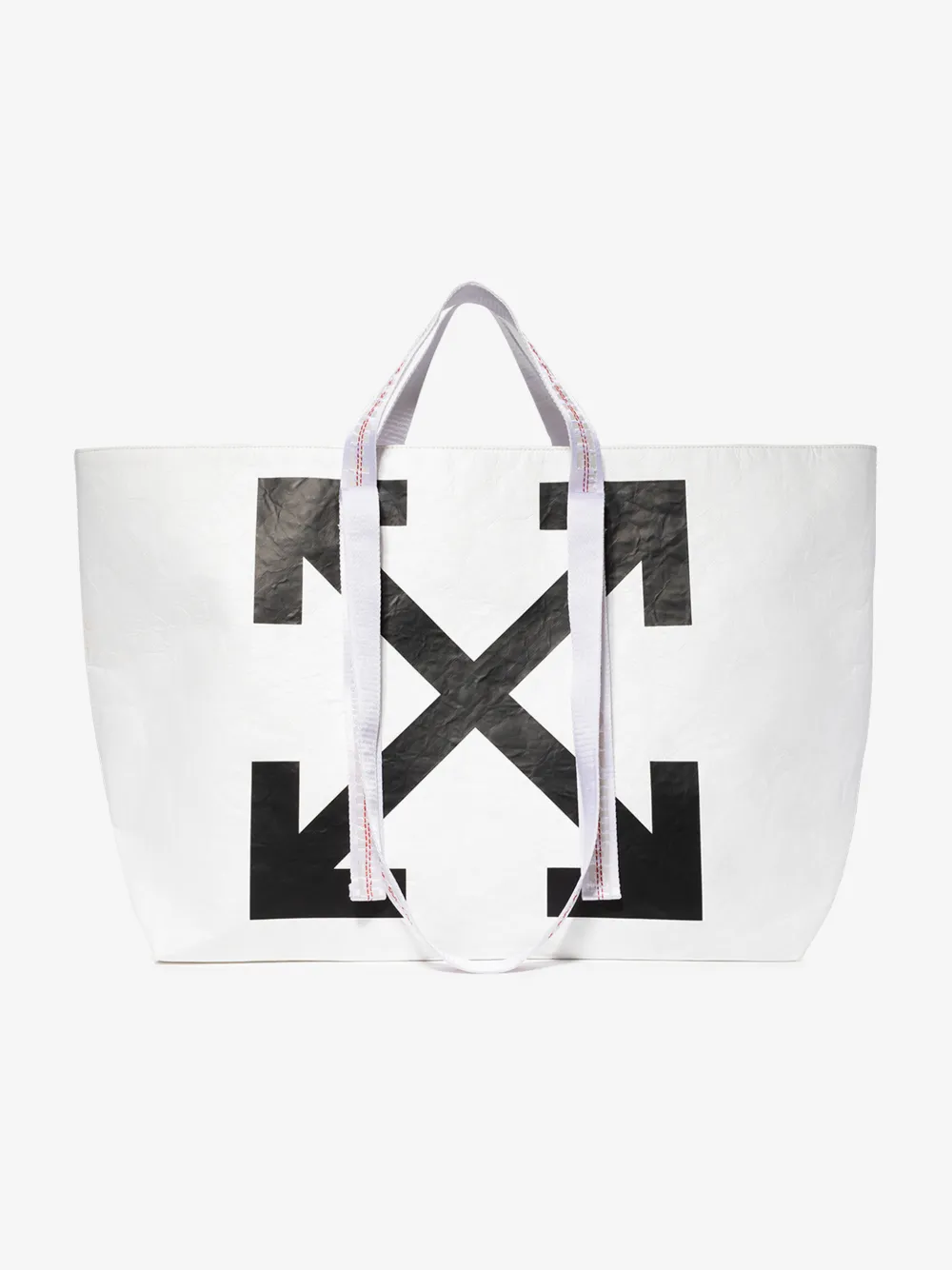 OFF-WHITE WHITE ARROW LOGO COMMERCIAL TOTE BAG,OWNA094S20FAB002011014693354