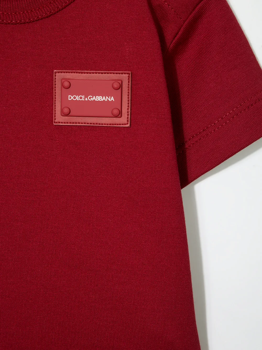 фото Dolce & gabbana kids футболка с нашивкой-логотипом