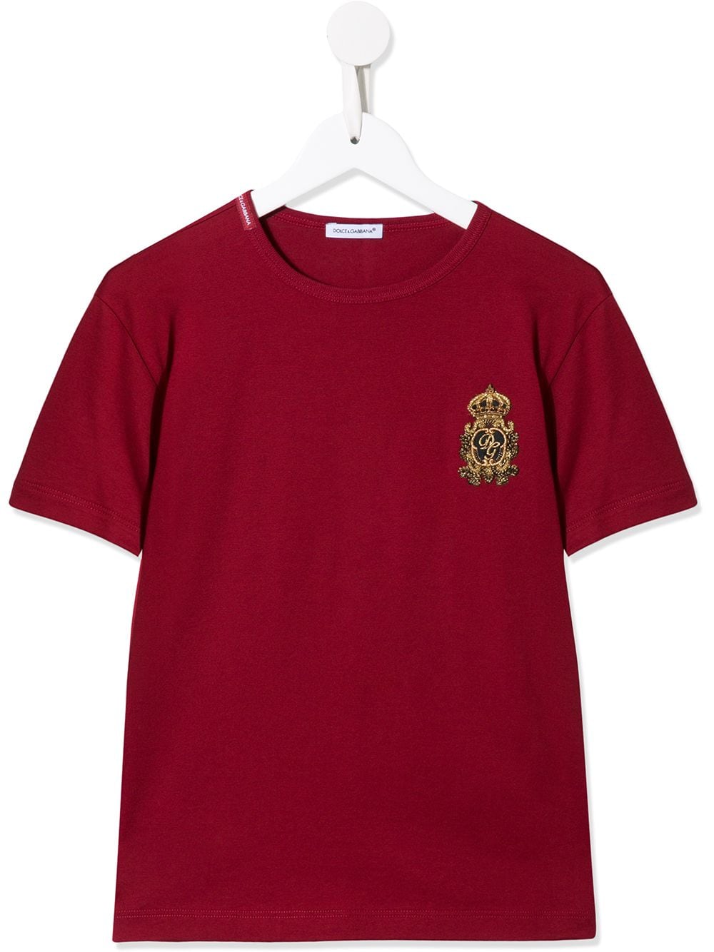 DOLCE & GABBANA HERALDIC PATCH T-SHIRT