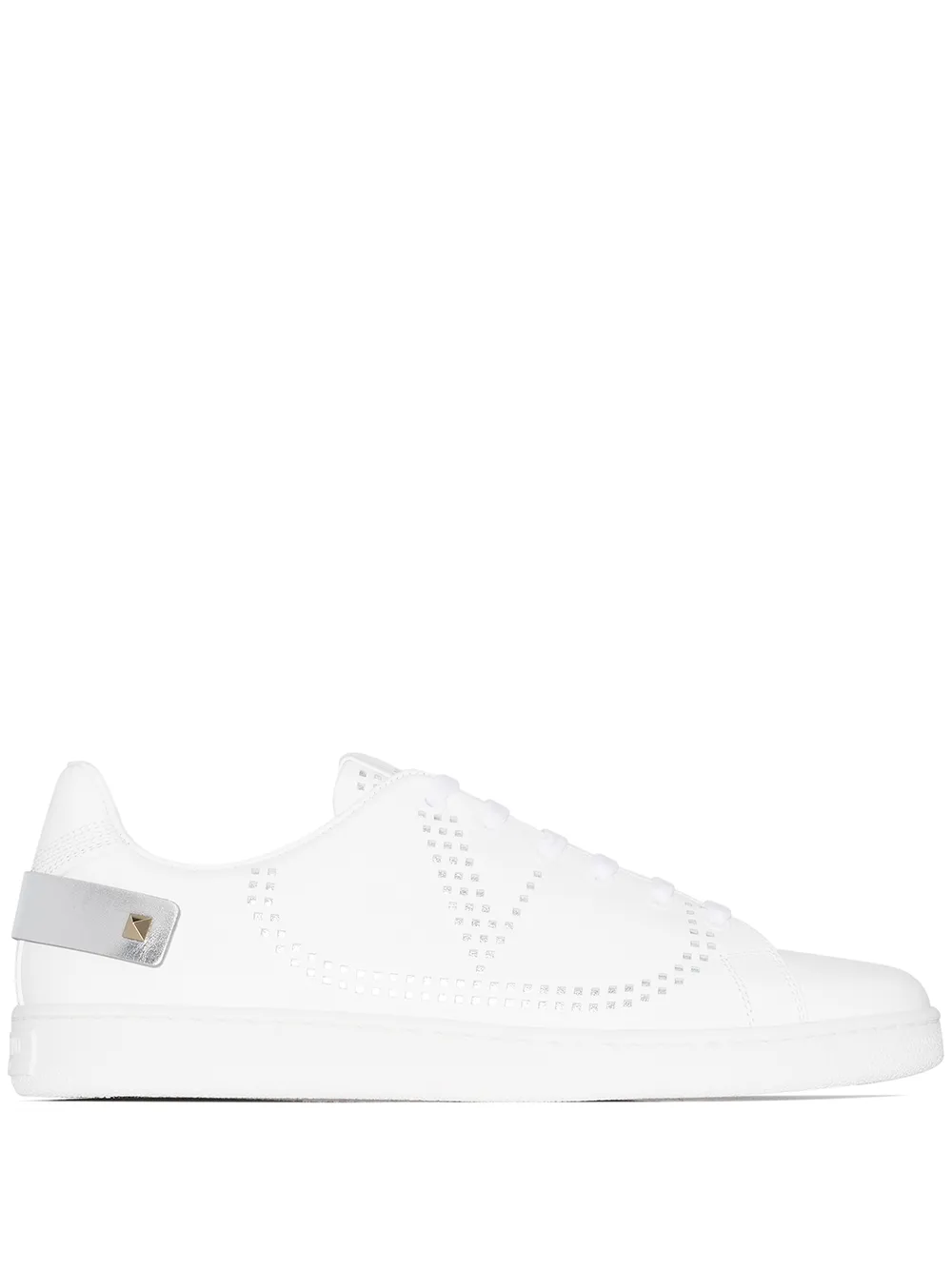 VALENTINO BACKNET PERFORATED VLOGO SNEAKERS