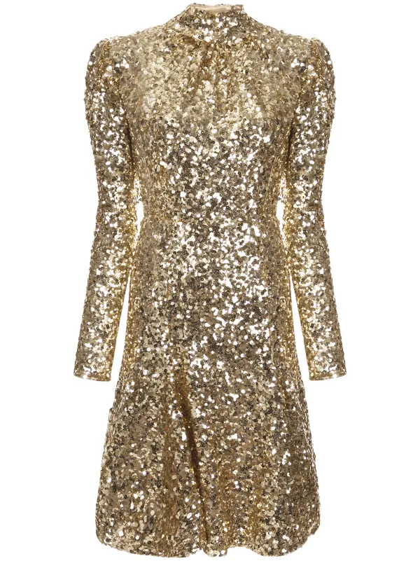 dolce and gabbana sequin dress