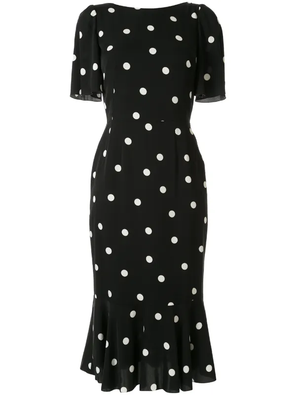polka print dress