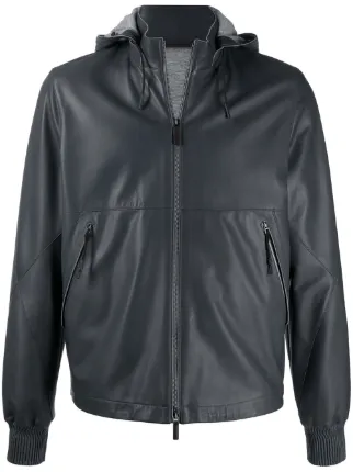 ermenegildo zegna leather jacket