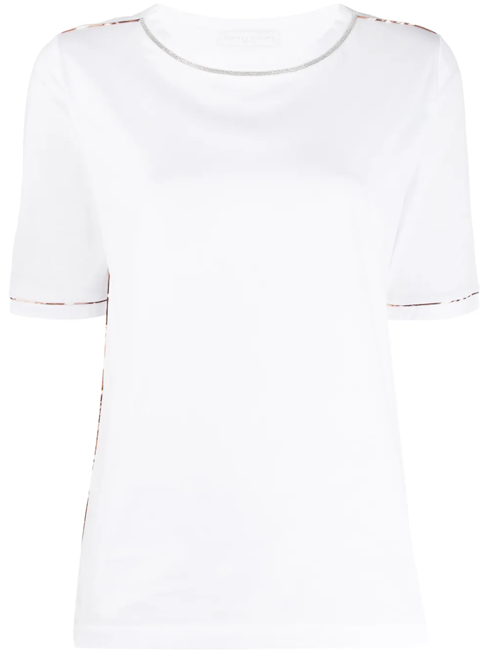 Fabiana Filippi T-Shirt Im Metallic-Look lSFB8 oascp Fabiana Filippi T-Shirt Im Metallic-Look lSFB8 oascp