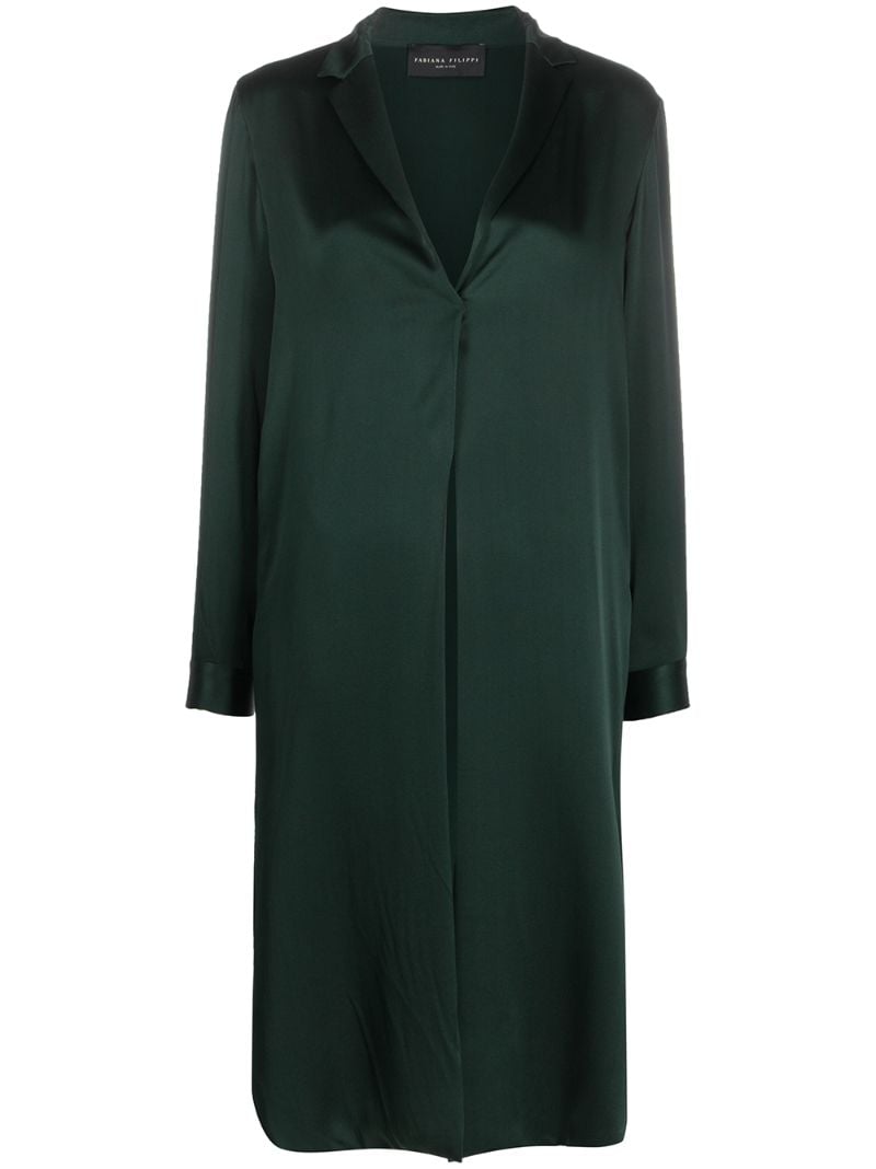 Fabiana Filippi Silk Draped Cardigan In Green