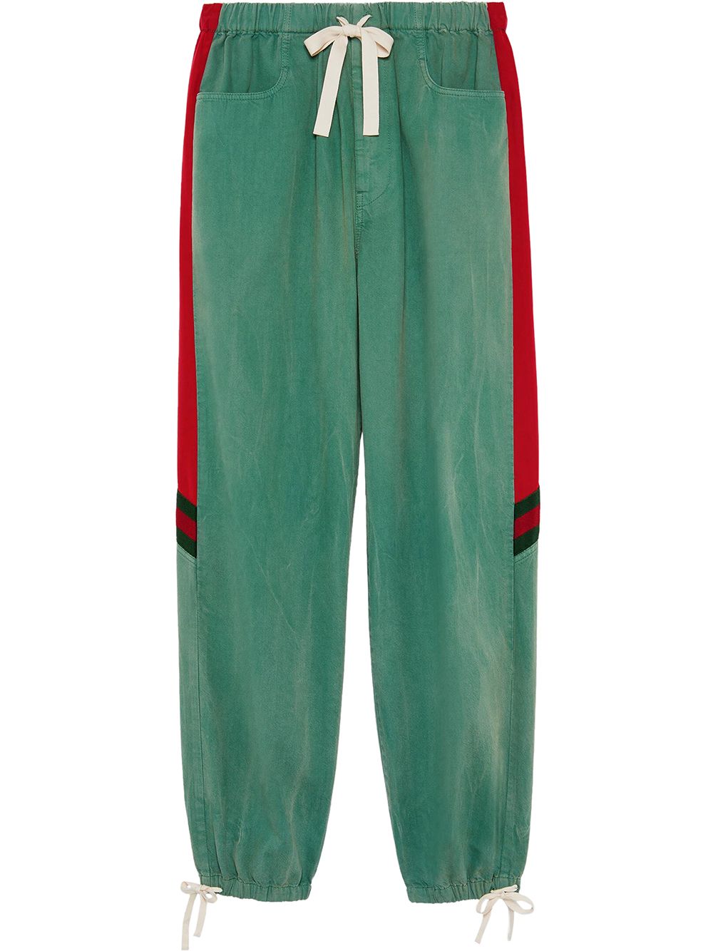 green gucci track pants