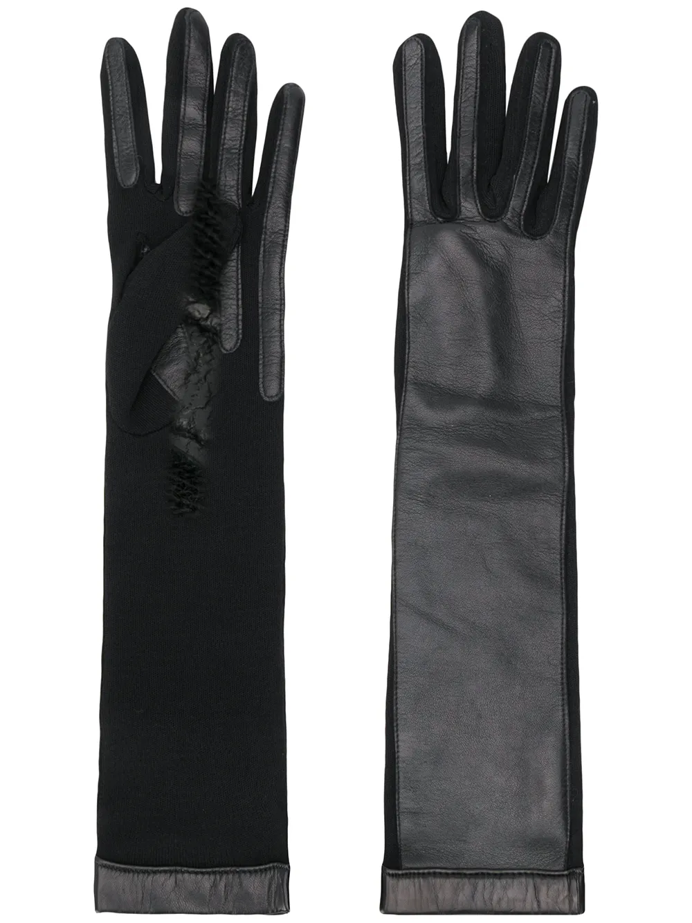 Lanvin long leather gloves | Black | Image 1