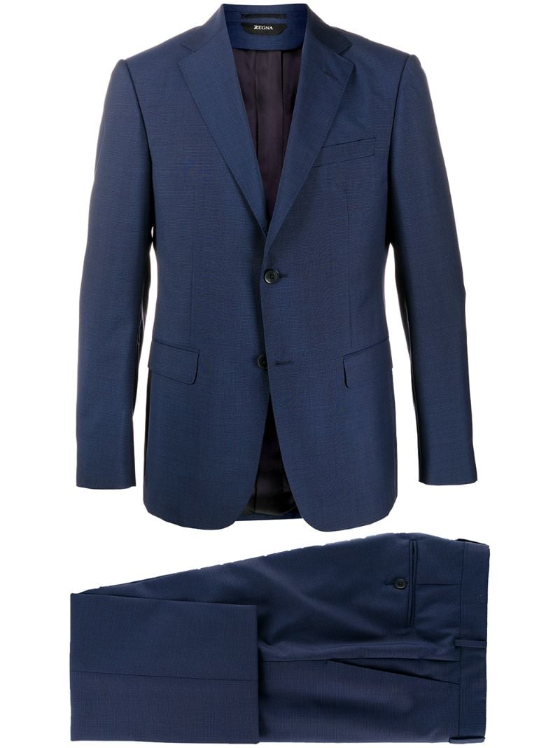 Z Zegna Two-piece Formal Suit In Blue