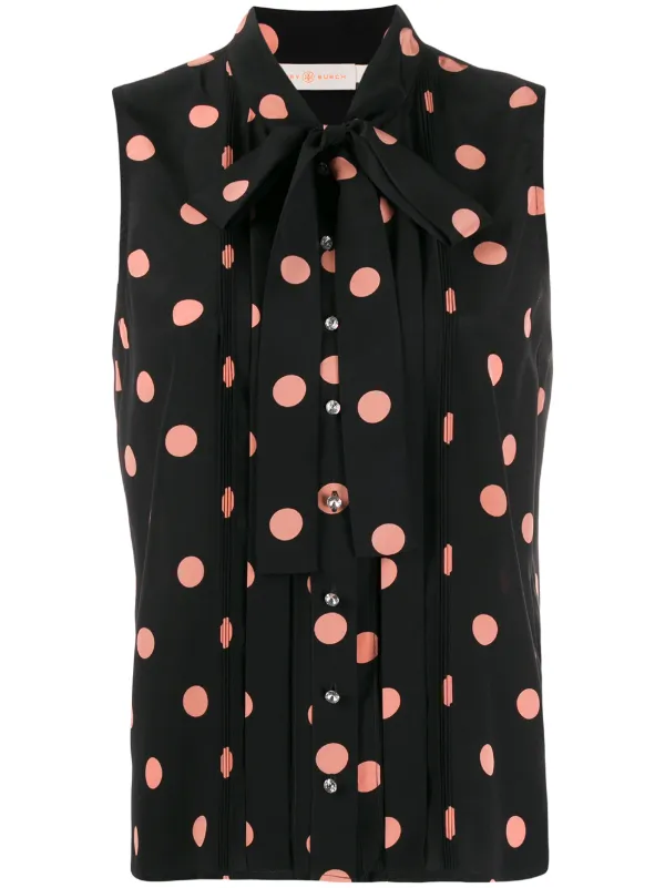 polka dot sleeveless top