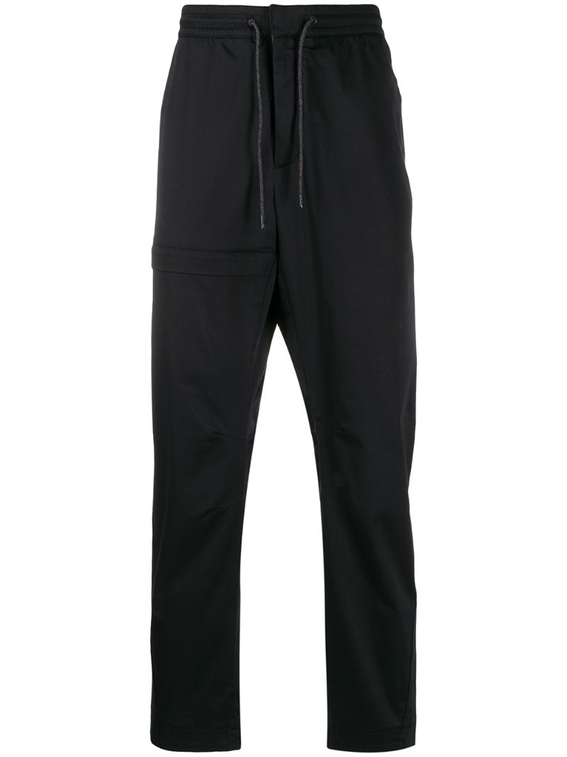 Shop Z Zegna Drawstring Cargo Trousers In Black