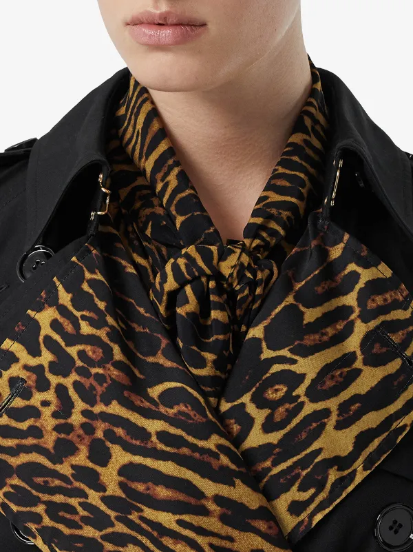 burberry leopard coat