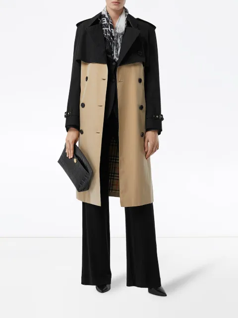burberry two tone trench