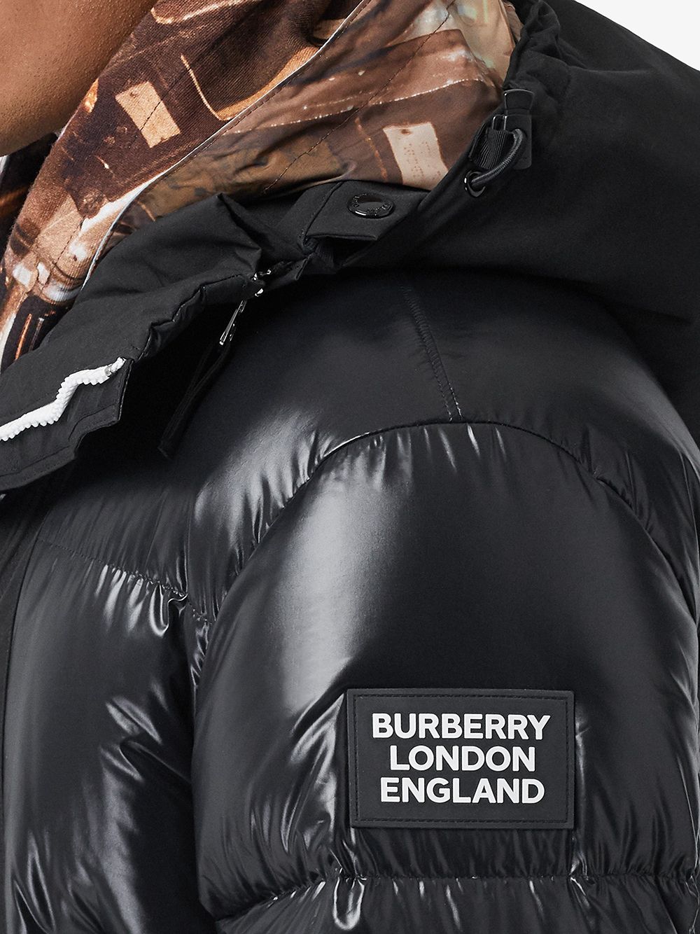 фото Burberry пуховик с капюшоном