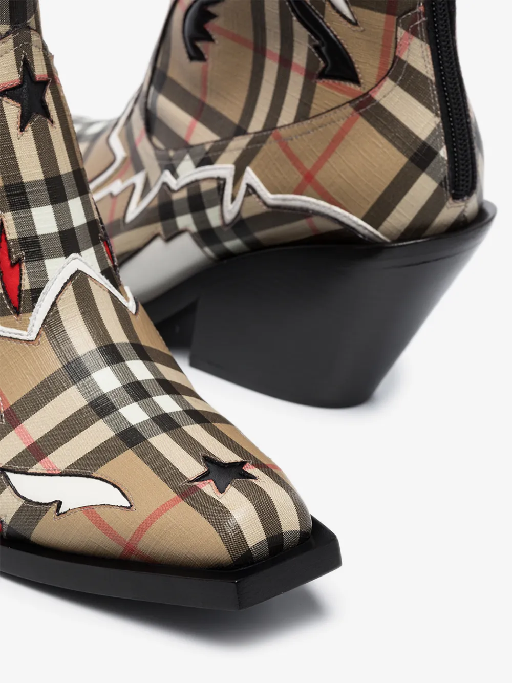 BURBERRY BURBERRY MULTICOLOURED 60 VINTAGE CHECK WESTERN BOOTS,802534514695954