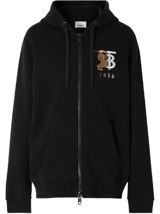 mens black burberry hoodie