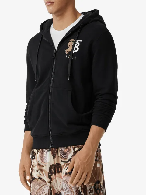 burberry black zip up hoodie