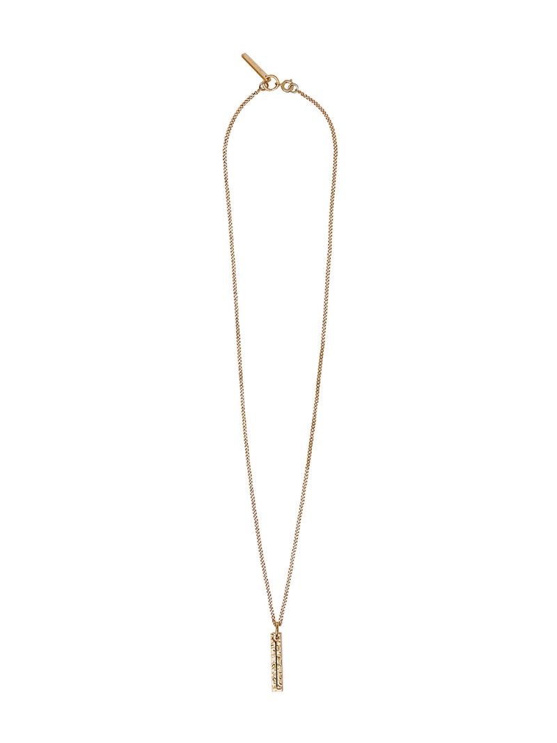Burberry I Charm Necklace In Gold