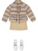 الصورة 2 من Burberry Kids جاكيت مخطط مبطن بالريش