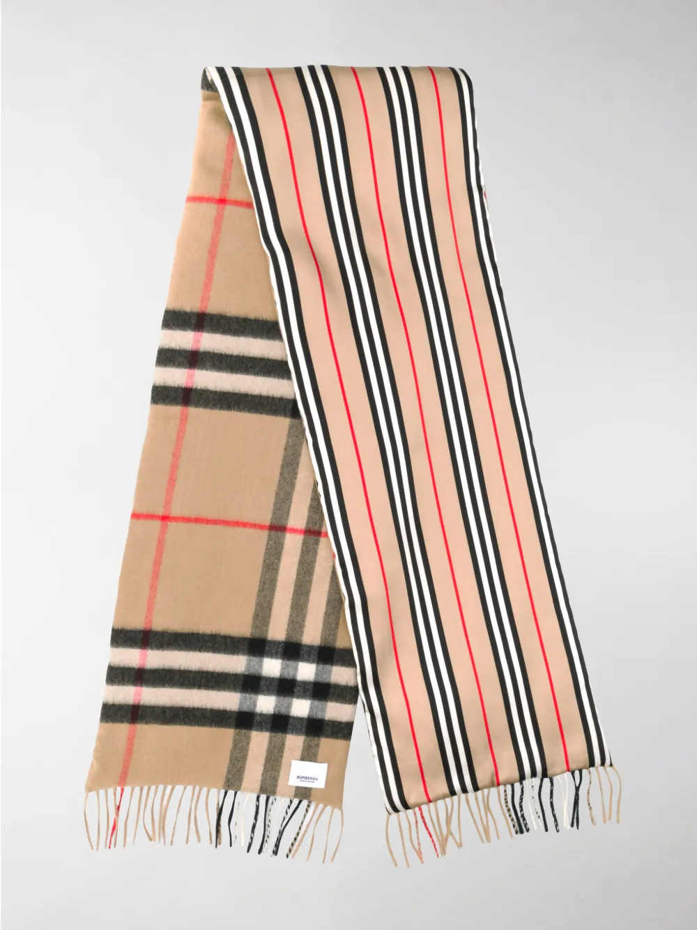 BURBERRY CHECK AND ICON STRIPE PUFFER SCARF,802437414696249