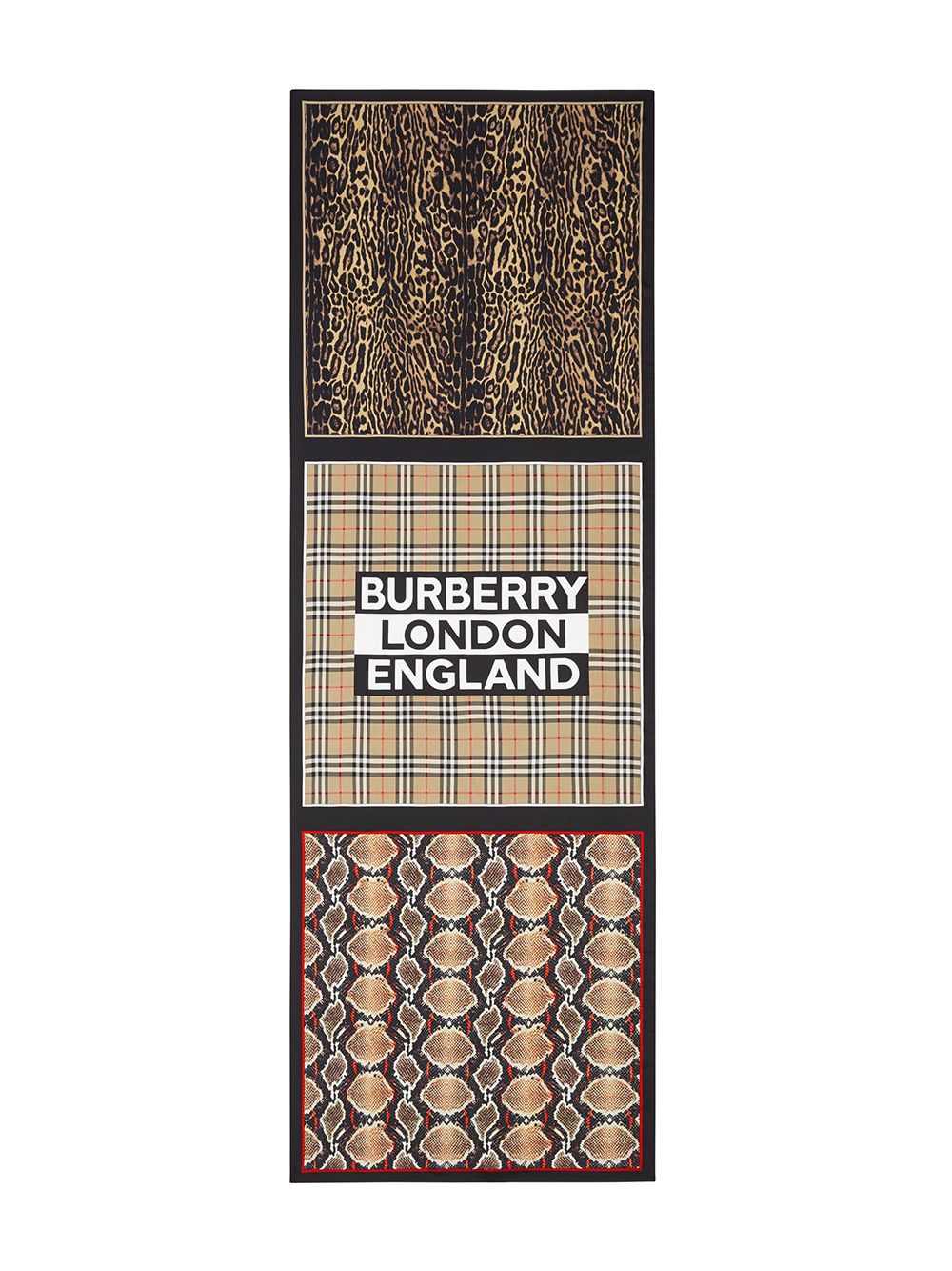 Burberry multi-print Mulberry Silk Scarf - Farfetch