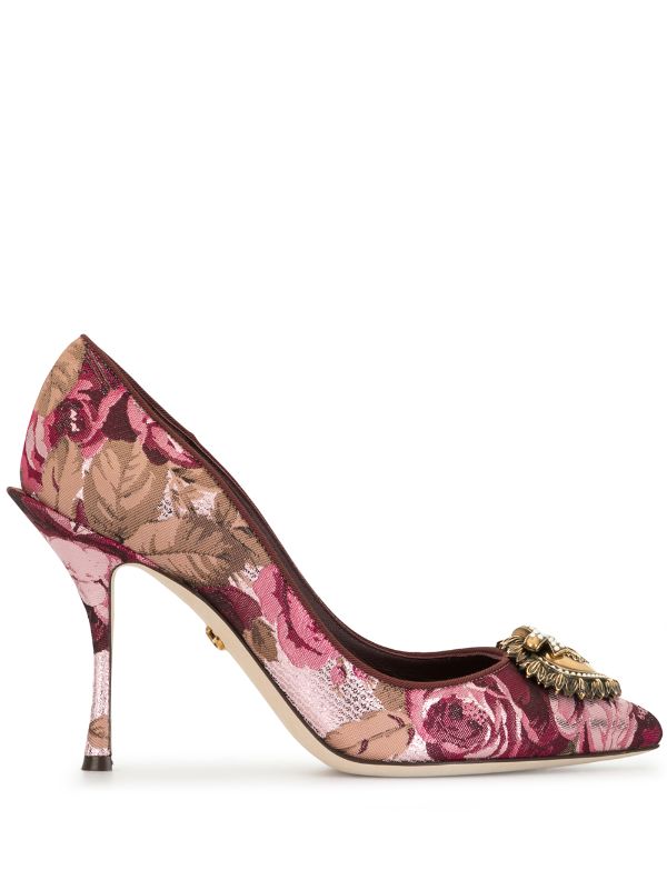 \u0026 Gabbana Lori Devotion floral pumps 