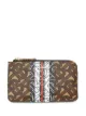 Image 1 of Burberry Monogram Stripe zip coin case